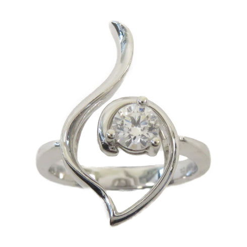 Fine Jewelry 0.34ct Diamond Ring US#5.75 18K White Gold