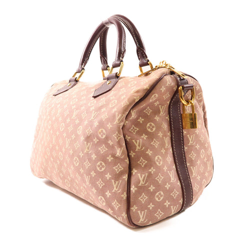 LOUIS VUITTON LV GHW Speedy Bandouliere 30 M56704 Monogram Idylle Red