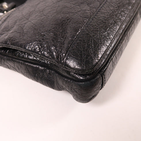 BALENCIAGA SHW 2 Way Shoulder Bag Calfskin Leather Black lux