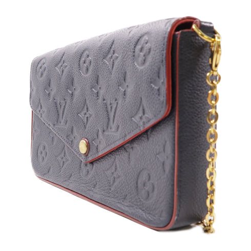 LOUIS VUITTON GHW Pochette Felicie Chain Shoulder Bag M64099 Monogram Empreinte
