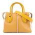 TOD'S SHW 2 Way Bag Calfskin Leather Yelllow/White