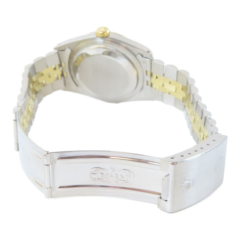 ROLEX Datejust Automatic Watch 16233 Stainless Steel 18K Yellow Gold Black