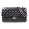CHANEL Quilted CC SHW Classic 25cm Chain Shoulder Bag Lambskin Leather Black