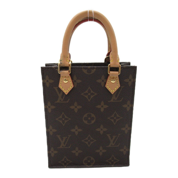 LOUIS VUITTON LV GHW Petit Sac Plat 2way Shoulder Hand Bag M69442 Monogram Brown