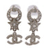 CHANEL CC Earrings Accessories Metal/PVC Silver