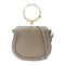 CHLOE GHW Nile Medium 2 Way Shoulder Handbag Leather Gray