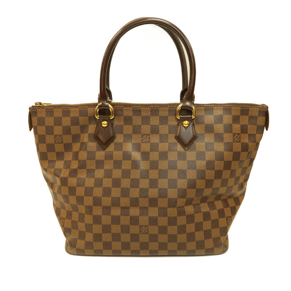 LOUIS VUITTON LV GHW Saleya MM Shoulder Bag Damier 128593 Brown