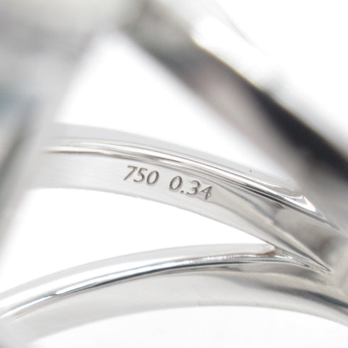 TASAKI Balance Unite Pearl 0.34ct Diamond Ring 18K White Gold US#6.25/JP#12