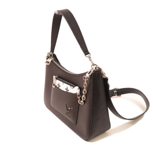 LOUIS VUITTON LV SHW Marelle Handbag Shoulder Bag M80689 Epi Leather Black/White