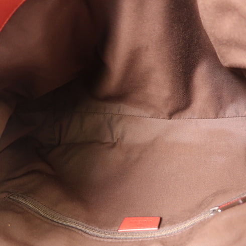 GUCCI GG GHW Handbag Shoulder Bag 211944 Canvas Brown Red