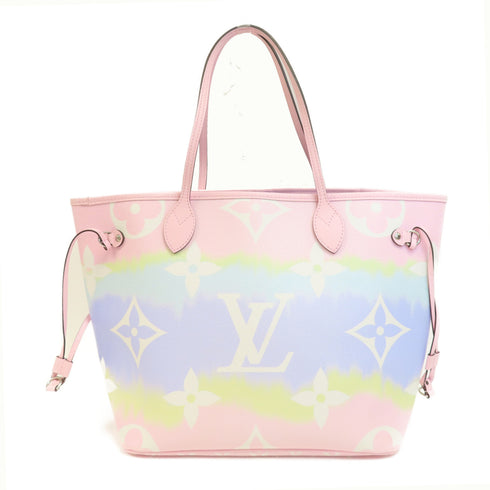 LOUIS VUITTON LV SHW Neverfull MM Tote Bag M45270 Escale Pastel Pink