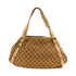 GUCCI GG GHW Shoulder Bag Canvas 130736 Beige/White