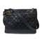 CHANEL CC Vintage Shoulder Bag Lambskin Leather Black
