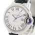 CARTIER Ballon Bleu Automatic Watch W6920085 Stainless Steel/Leather Silver