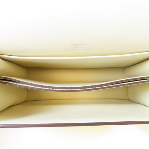 HERMES PHW Mini Roulis Circuit Shoulder Bag Crossbody Veau Swift Nata/Lime