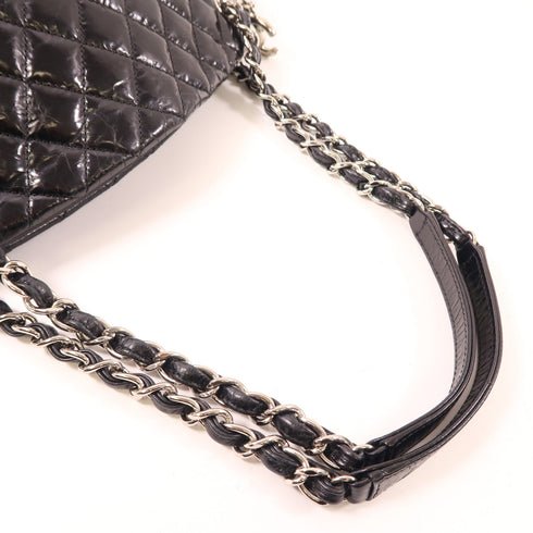 CHANEL CC SHW Chain Shoulder Bag Calfskin Leather Black 50558