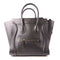 CELINE GHW Mini Luggage Handbag Calfskin Leather Black