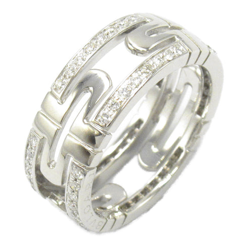 BVLGARI Parentesi Diamond Ring 18K White Gold BVLGARI#56 US#7.5
