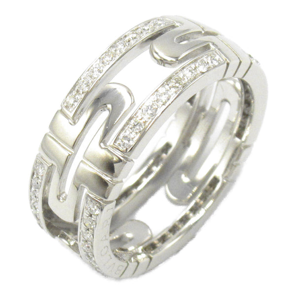 BVLGARI Parentesi Diamond Ring 18K White Gold BVLGARI#56 US#7.5