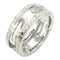 BVLGARI Parentesi Diamond Ring 18K White Gold BVLGARI#56 US#7.5
