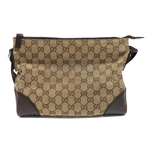GUCCI GG SHW Shoulder Bag 114273 Canvas Beige