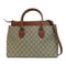 GUCCI GG GHW Zip Tote 2 Way Shoulder Bag 409534 GG Supreme Brown