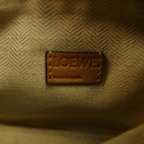 LOEWE SHW Nano Puzzle 2Way Shoulder Bag Calfskin Leather Sand