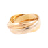 CARTIER Trinity Ring Cartier#49 US#4.5 18K Yellow Gold Rose Gold White Gold
