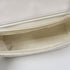 CHANEL Herringbone CC GHW Chain Shoulder Bag Calfskin Leather White