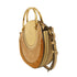 Chloe GHW 2 Way Shoulder Bag Handbag Suede Brown/Beige