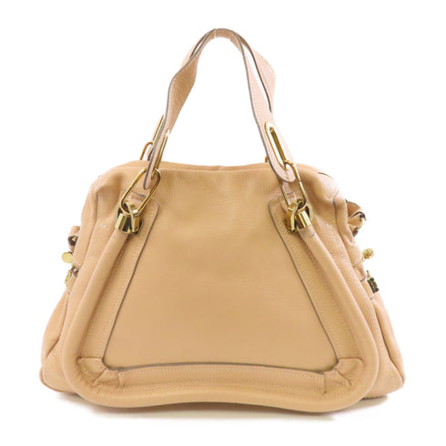 Chloe GHW 2 Way Shoulder Bag Handbag Leather Pink