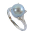 FINE JEWELRY 2.6g Pearl Ring 14K White Gold US#7