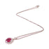FINE JEWELRY 2.22ct Ruby 0.87ct Diamond Necklace PT850 Platinum
