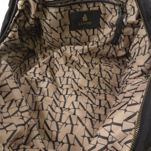 LANVIN Shoulder Bag Nylon Khaki/Black