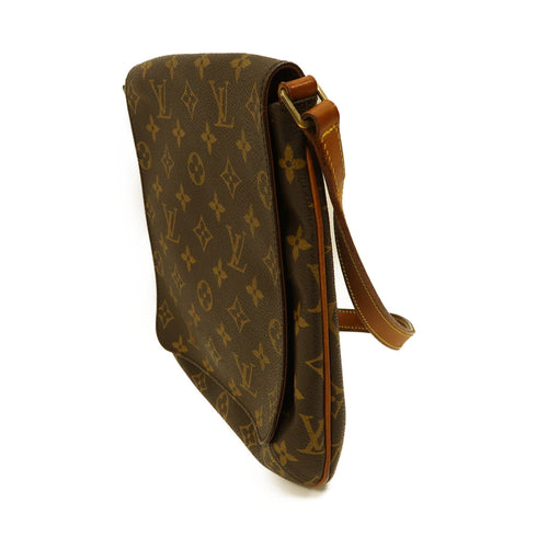 LOUIS VUITTON LV GHW Musette Salsa Shoulder Bag Monogram M51258 Brown