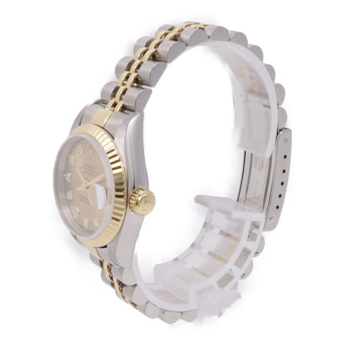 ROLEX Datejust Automatic Watch 69173G Stainless Steel Gold