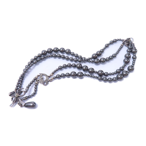 Christian Dior CD Necklace Accessories Metal PVC Grey