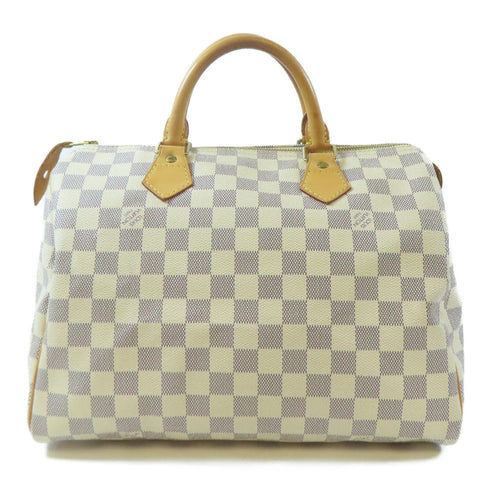 LOUIS VUITTON LV Speedy 30 Hand Bag N41533 Damier Azur White