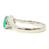 FINE JEWELRY 0.67ct Emerald/0.10ct Diamond Ring PT900 US#8.5