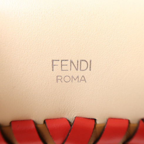 FENDI SHW Runaway 2 Way Bag 8BH344 Calfskin Leather Beige/Brown
