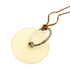 HERMES Pendentif EN Cristal Necklace Barenia Leather Fauve