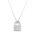 TIFFANY&CO Padlock Diamond Necklace 18K White Gold