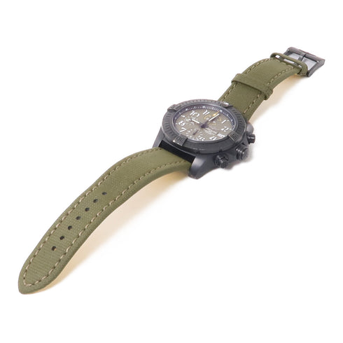 BREITLING Avenger Chronograph 45 Automatic Watch V13317 Titanium Leather Khaki