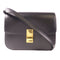 CELINE GHW Classic Box Shoulder Bag Calfskin Leather Black