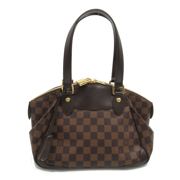 LOUIS VUITTON LV GHW Verona PM Shoulder Bag N41117 Damier Brown
