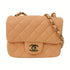 CHANEL Quilted CC Classic 17 Chain Shoulder Bag Lambskin Leather Pink