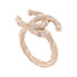 CHANEL CC Ring US#5 B13P Metal Rhinestone