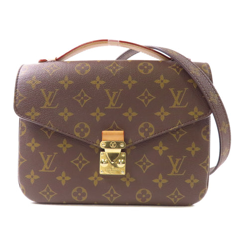 LOUIS VUITTON LV GHW Pochette Metis MM 2 Way Bag M44875 Monogram Brown v1