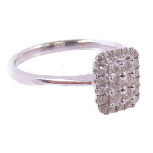 FINE JEWELRY 0.49ct Diamond Ring US#9.75 18K White Gold