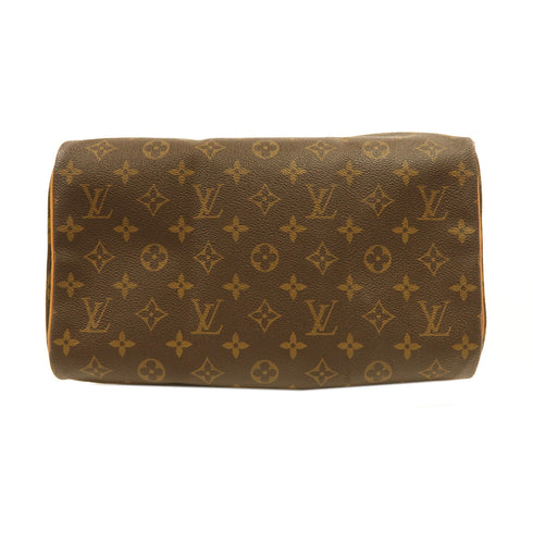 LOUIS VUITTON LV GHW Speedy 30 Handbag Boston Bag M41526 Monogram Brown v6